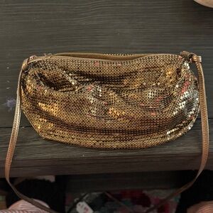 Whiting & Davis Co Gold Sequin Mesh Women's Bag